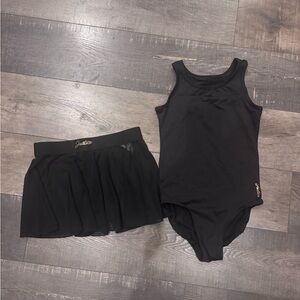 Justice Black Dancewear Set